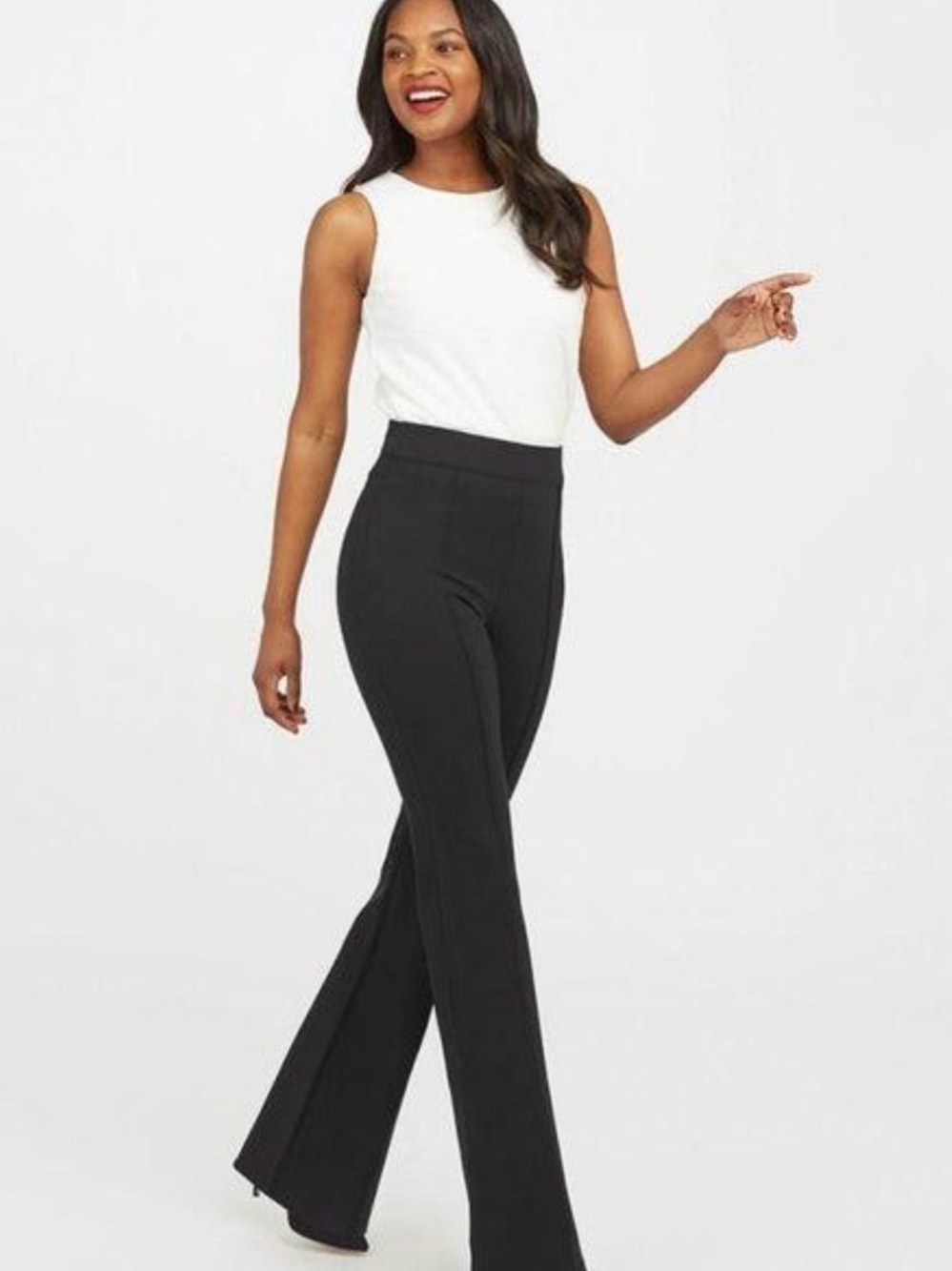 * NEW -NEVER WORN:+ Tall Length
SPANX The Perfect Pant Hi-Rise Flare in Black-XL